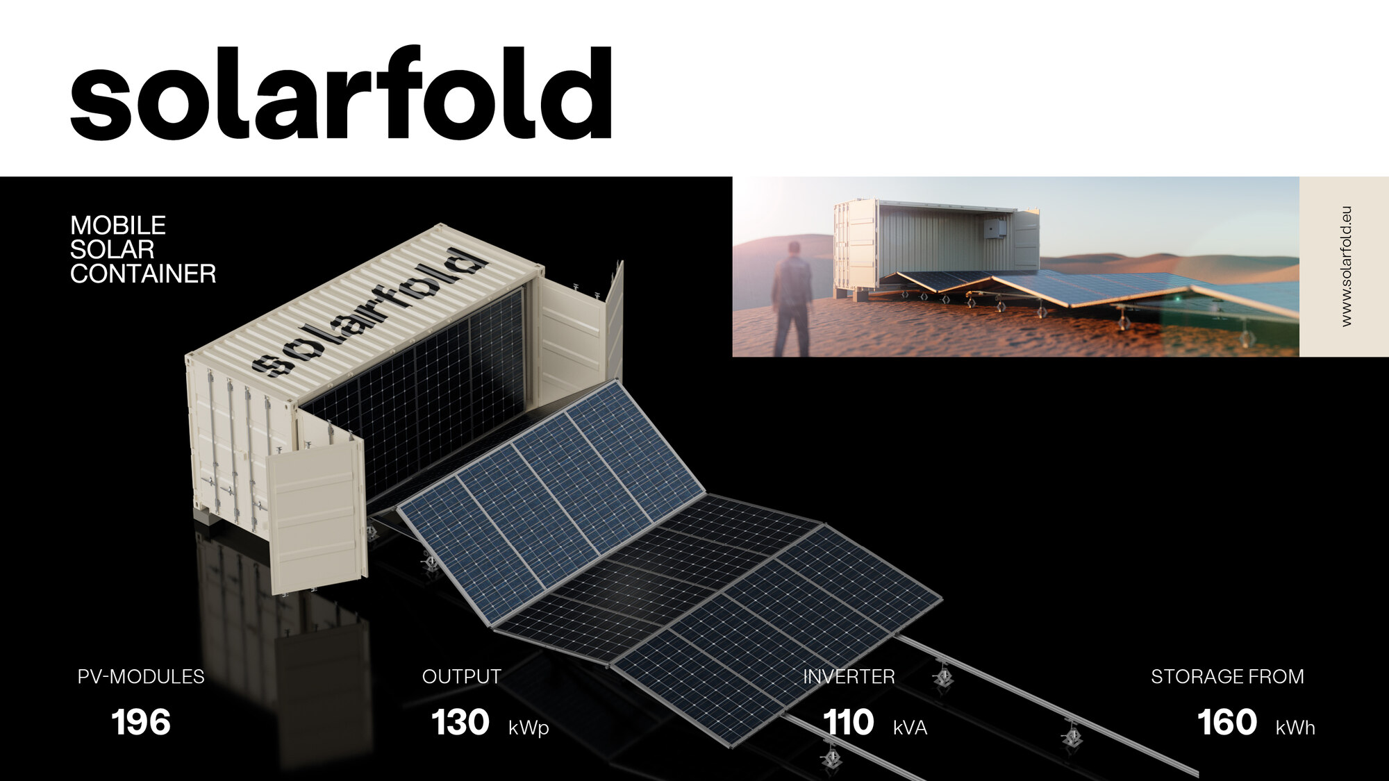 Der mobile SolarFold Container im Einsatz
